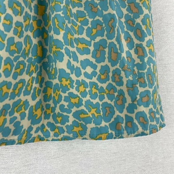 Francescas Moonlight Blue Leopard Print Mini Skirt - Picture 3 of 7